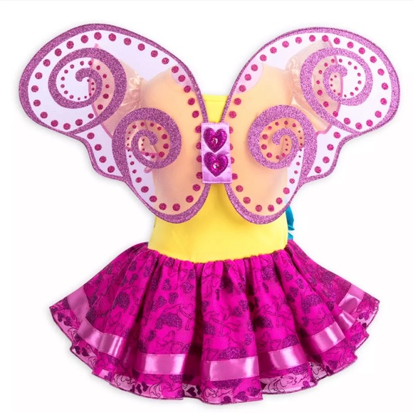 Deluxe Fancy Nancy Costume with Wings and Crown - Picture 6 of 9